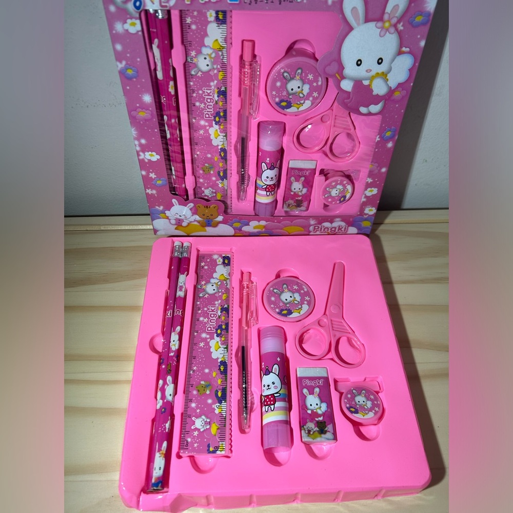4/$20 Kids Girls School Tools 9 Pcs Set Goodybag Gift - Picture 1 of 2